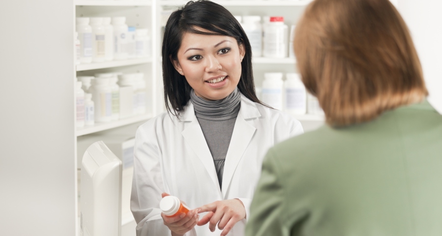 smiling pharmacist